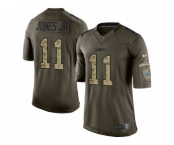 Men's Nike Detroit Lions #11 Marvin Jones Jr Limited Green Salute to Service NFL Jersey