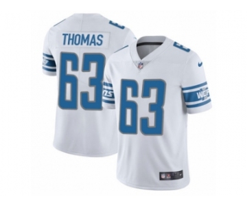 Men's Nike Detroit Lions #63 Brandon Thomas Vapor Untouchable Limited White NFL Jersey