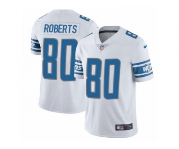 Men's Nike Detroit Lions #80 Michael Roberts Limited White NFL Jersey
