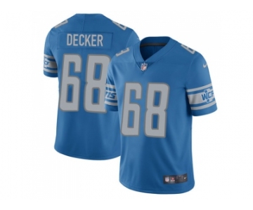 Nike Detroit Lions #68 Taylor Decker Blue Team Color Men's Stitched NFL Limited Jersey