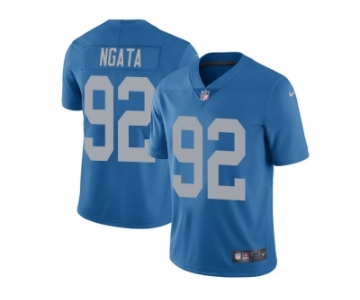 Nike Detroit Lions #92 Haloti Ngata Blue Throwback Men's Stitched NFL Limited Jersey