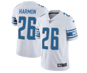 Nike Lions #26 Duron Harmon White Men's Stitched NFL Vapor Untouchable Limited Jersey