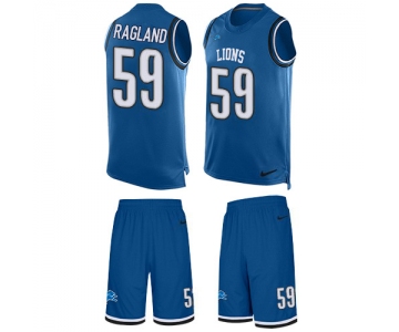 Nike Lions #59 Reggie Ragland Blue Team Color Men's Stitched NFL Limited Tank Top Suit Jersey
