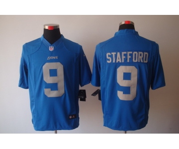 nike nfl jerseys detroit lions #9 stafford blue[nike limited]