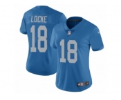 Women Nike Detroit Lions #18 Jeff Locke Blue Alternate Vapor Untouchable Limited Player NFL Jersey