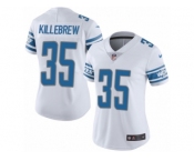Women Nike Detroit Lions #35 Miles Killebrew White Vapor Untouchable Limited Player NFL Jersey