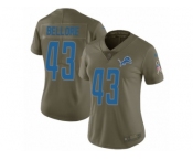 Women Nike Detroit Lions #43 Nick Bellore Limited Olive 2017 Salute to Service NFL Jersey
