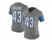Women Nike Detroit Lions #43 Nick Bellore Limited Steel Rush Vapor Untouchable NFL Jersey