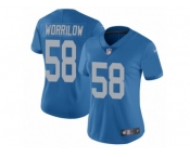 Women Nike Detroit Lions #58 Paul Worrilow Blue Alternate Vapor Untouchable Limited Player NFL Jersey