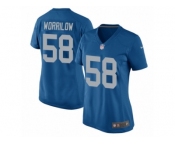 Women Nike Detroit Lions #58 Paul Worrilow Game Blue Alternate NFL Jersey