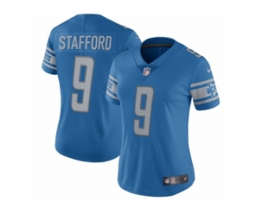 Women's Detroit Lions #9 Matthew Stafford Nike Blue 2017 Limited Jersey