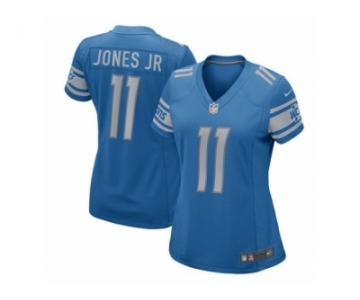 Women's Nike Detroit Lions #11 Marvin Jones Jr Game Light Blue Team Color NFL Jersey