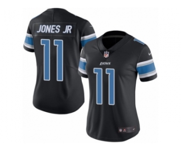 Women's Nike Detroit Lions #11 Marvin Jones Jr Limited Black Rush NFL Jersey