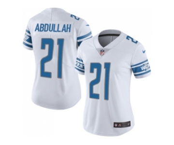 Women's Nike Detroit Lions #21 Ameer Abdullah White Stitched NFL Limited Jersey