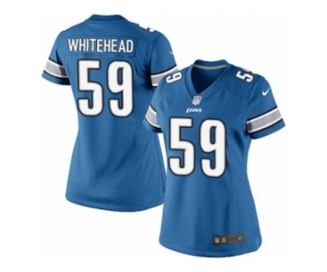 Women's Nike Detroit Lions #59 Tahir Whitehead Limited Light Blue Team Color NFL Jersey