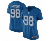 Women's Nike Detroit Lions #98 Damon Harrison Game Blue Alternate NFL Jersey