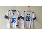 Youth Detroit Lions #16 Jared Goff White 2024 F.U.S.E. Vapor Limited Stitched Jersey