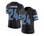 Youth Nike Detroit Lions #24 Nevin Lawson Limited Black Rush NFL Jersey