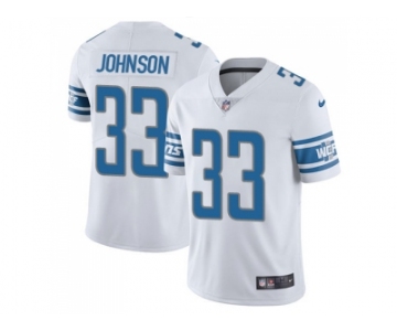 Youth Nike Detroit Lions #33 Kerryon Johnson White Stitched NFL Vapor Untouchable Limited Jersey
