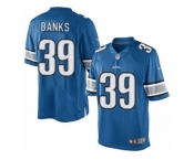 Youth Nike Detroit Lions #39 Johnthan Banks Limited Light Blue Team Color NFL Jersey