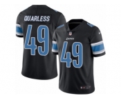 Youth Nike Detroit Lions #49 Andrew Quarless Limited Black Rush NFL Jersey