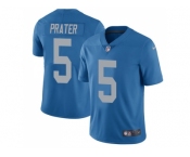 Youth Nike Detroit Lions #5 Matt Prater Blue Throwback Stitched NFL Limited Jersey