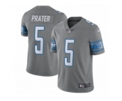 Youth Nike Detroit Lions #5 Matt Prater Limited Steel Rush NFL Jersey