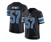 Youth Nike Detroit Lions #57 Josh Bynes Limited Black Rush NFL Jersey