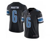 Youth Nike Detroit Lions #6 Sam Martin Limited Black Rush NFL Jersey