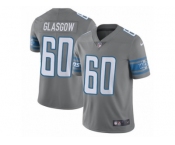 Youth Nike Detroit Lions #60 Graham Glasgow Limited Steel Rush NFL Jersey