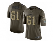 Youth Nike Detroit Lions #61 Kerry Hyder Limited Green Salute to Service NFL Jersey