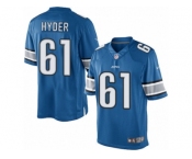 Youth Nike Detroit Lions #61 Kerry Hyder Limited Light Blue Team Color NFL Jersey