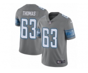 Youth Nike Detroit Lions #63 Brandon Thomas Limited Steel Rush NFL Jersey