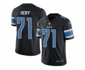 Youth Nike Detroit Lions #71 Riley Reiff Limited Black Rush NFL Jersey