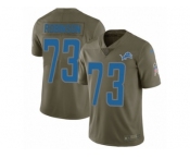 Youth Nike Detroit Lions #73 Greg Robinson Limited Olive 2017 Salute to Service NFL Jersey