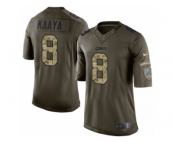 Youth Nike Detroit Lions #8 Brad Kaaya Limited Green Salute to Service NFL Jersey