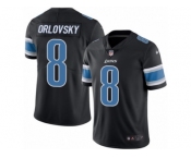 Youth Nike Detroit Lions #8 Dan Orlovsky Limited Black Rush NFL Jersey