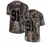Youth Nike Detroit Lions #91 A'Shawn Robinson Limited Camo Rush Realtree NFL Jersey