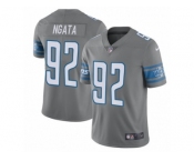 Youth Nike Detroit Lions #92 Haloti Ngata Limited Steel Rush NFL Jersey