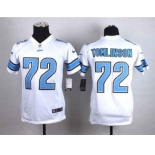 nike youth nfl jerseys detroit lions #72 tomlinson white[nike]