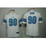 nike youth nfl jerseys detroit lions #90 ndamukong suh white[nike limited]