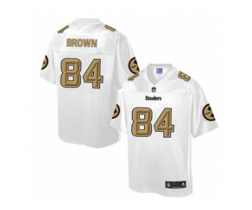 Nike Pittsburgh Steelers #84 Antonio Brown White Men's NFL Pro Line Fashion Game Jersey