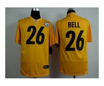 nike nfl jerseys pittsburgh steelers #26 bell yellow[game][bell]