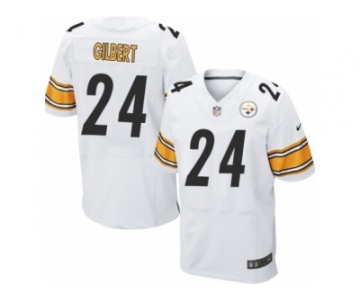 Men's Nike Pittsburgh Steelers #24 Justin Gilbert Elite White NFL Jersey