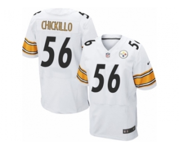 Men's Nike Pittsburgh Steelers #56 Anthony Chickillo Elite White NFL Jersey