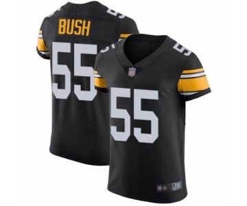 Men's Pittsburgh Steelers #55 Devin Bush Black Alternate Vapor Untouchable Elite Player Football Jersey