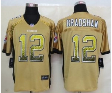 nike nfl jerseys pittsburgh steelers #12 terry bradshaw gold[Elite drift fashion]