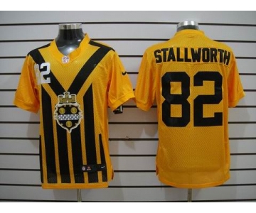 nike nfl jerseys pittsburgh steelers #82 stallworth throwback yellow-black 1933