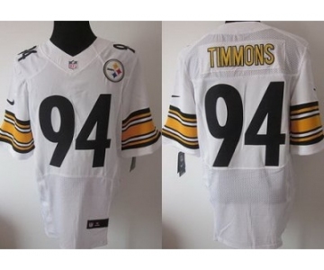 nike nfl jerseys pittsburgh steelers #94 timmons white[Elite]