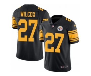 Men Nike Pittsburgh Steelers #27 J.J. Wilcox Limited Black Rush Vapor Untouchable NFL Jersey